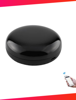 MoesGo WiFi Mando a Distancia Universal, para Hogares Inteligentes, Control Remoto y de Voz y Función de Temporizador, Compatible con Alexa y Google Home